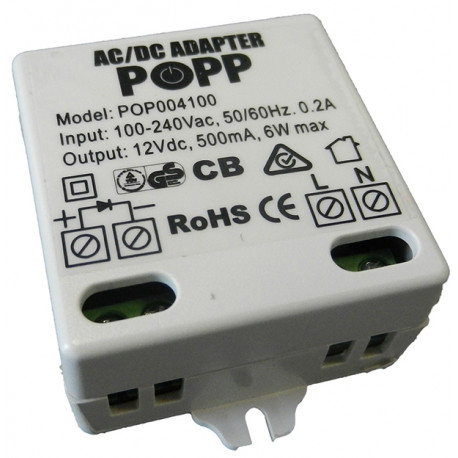 POPP - AC/DC Adapter 230V AC ~ 12V DC